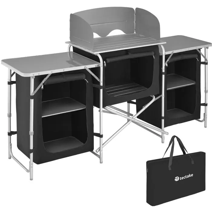 Kuchnia kempingowa XXL z aluminiową ramą i 5 przegrodami XXL