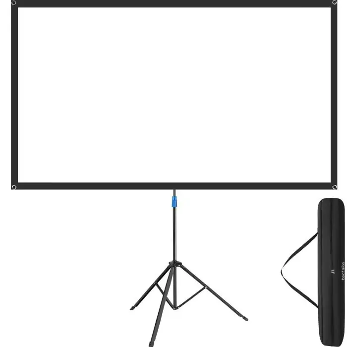 Ekran projekcyjny 16:9 z mobilnym statywem do projektora 4K, HD – Cinema Cinema